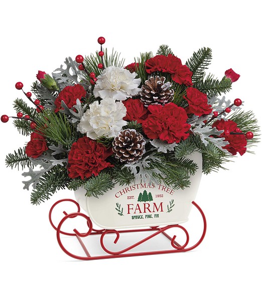 Sleigh The Season Bouquet from Richardson's Flowers in Medford, NJ
